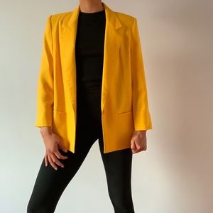 Women's 90's Yellow Blazer Business Casual